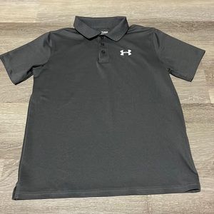 Like 🆕 Under Armour Youth Polo in Charcoal Grey, Size XL
